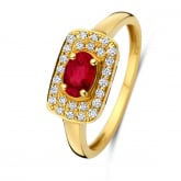 bague rubis et diamants - Pour complter