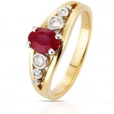 bague rubis et diamants - Autre version