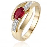Bague rubis et Diamants - Autre version