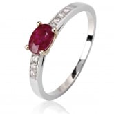 Bague rubis et Diamants - Autre version