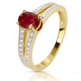 bague rubis et diamants - Autre version