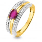 Bague Rubis et diamants - Autre version