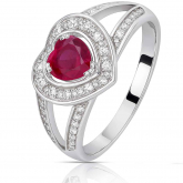 bague rubis et diamants - Autre version