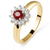 Bague rubis et Diamants - Autre version