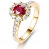 Bague rubis et Diamants - Autre version