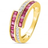 Bague Rubis et Diamants - Autre version