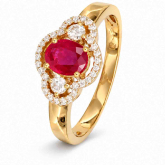 Bague Rubis et diamants - Autre version