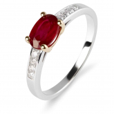 bague rubis et diamants - Autre version