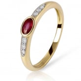 Bague rubis et Diamants - Autre version