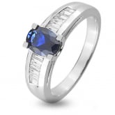 Bague Saphir et Diamants - Autre version