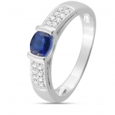 Bague Saphir et Diamants - Autre version