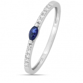 Bague Saphir et diamants - Autre version