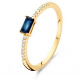 Bague saphir et Diamants - Autre version