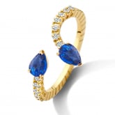 Bague Saphir et diamants - Autre version