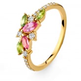 Bague Saphir et diamants - Pour complter