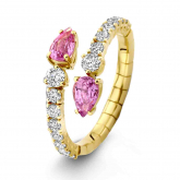 Bague saphirs et diamants - Pour complter