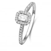  Bague solitaire Halo Beyond - 0.50 ct - Autre version