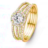 Bague solitaire Multiband - 0.9 ct - Autre version
