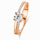 Bague solitaire Resonance 0.5 ct - Autre version