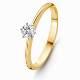 Bague solitaire signature -  0.18 carat  - Autre version