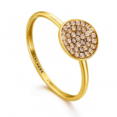 Bague Vita en or et diamants bruns - Autre version