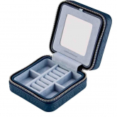 Bo�te � Bijoux de Voyage Wolf 1834 - Wolf X Liberty Small Travel Jewellery Zip Case - Bleu - Autre version