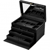 Bo�te � Bijoux Wolf 1834 - Lauren Large Jewellery Box - Noir - Autre version
