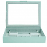 Bote  Bijoux Wolf 1834 - Sophia Jewelry Box w/ Window- Jade - Autre version