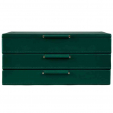 Bo�te � Bijoux Wolf 1834 - WOLF x Fiona Howard Sophia Jewellery Box - Forest Green - Autre version