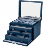 Bo�te � Bijoux Wolf 1834 - Wolf X Liberty large Jewelry Box - bleu - Autre version