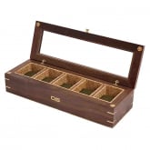 Boite Montre Wolf 1834 - Vintage 5 Pcs Watch Box - Noyer - Autre version