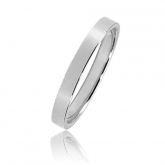 Bonheur en platine large de 2.5 mm - Autre version