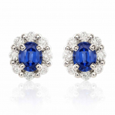 Boucle d'oreille saphir - Autre version