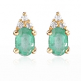 Boucle d'oreille meraude - Autre version