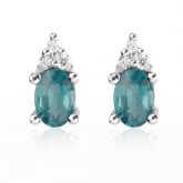 Boucle d'oreille meraude - Autre version