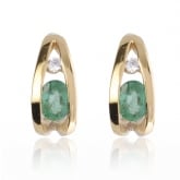 Boucle d'oreille meraude - Autre version