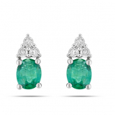 Boucles d'Oreilles Emeraude - Autre version