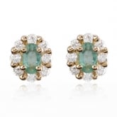 Boucle d'oreille meraude - Autre version