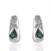 Boucles d'oreilles meraudes - Autre version