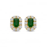 Boucles d'oreilles meraude et diamants - Pour complter