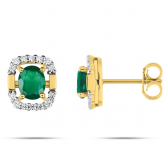 Boucles d'Oreilles Emeraude - Autre version