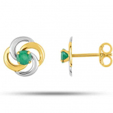 Boucles d'oreilles Emeraude - Autre version