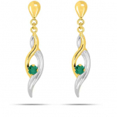 Boucles d'Oreilles Emeraude - Autre version
