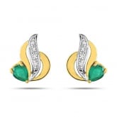 Boucles d'Oreilles Emeraude - Autre version