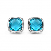 Boucles d'oreilles Argent pierre bleue - Naiomy