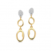 Boucles d'oreilles argent plaqué or jaune et Oxydes - Naiomy - Pour compl&eacute;ter