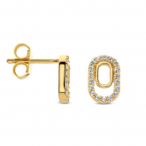 Boucles d'oreilles argent plaqué or jaune et Oxydes - Naiomy - Pour compl&eacute;ter
