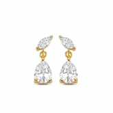 Boucles d'oreilles argent plaqu or jaune et oxydes- Naiomy - Autre version
