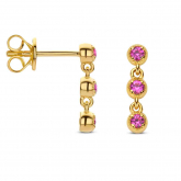 Boucles d'oreilles argent plaqué or jaune et Oxydes - Naiomy - Pour compl&eacute;ter
