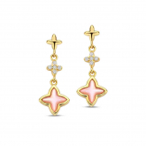 Boucles d'oreilles argent plaqu or - Naiomy
